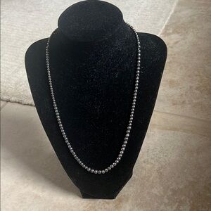 Elegant Black Beaded Necklace